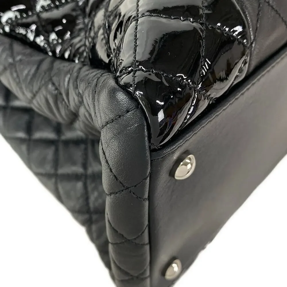 Chanel Matelasse Tote Bag Patent Leather Lambskin